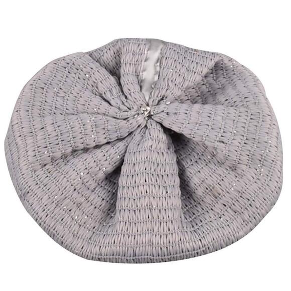1116 Sparkly Sequin Beret Hat For Women Metallic Bling French Artist Cap main image 4
